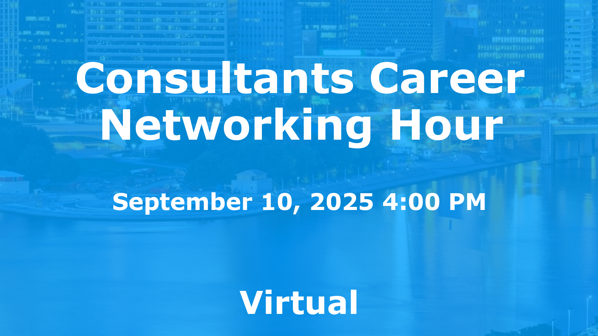 Consultants Career Networking Hour event image